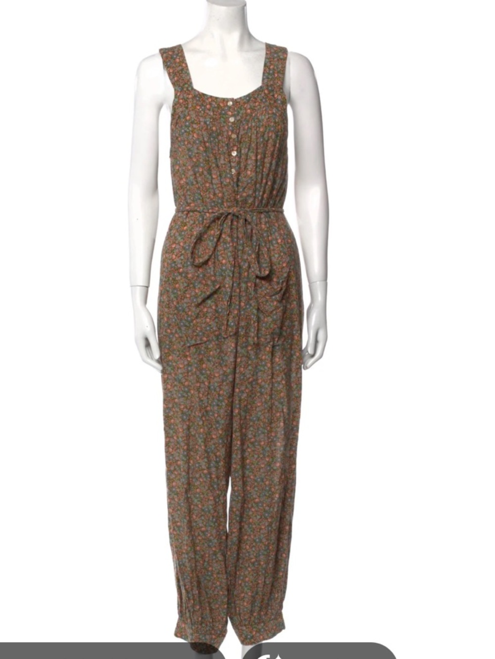 Doen Eliza floral jumpsuit XS yellow laurel canyon rose - Picture 5 of 12